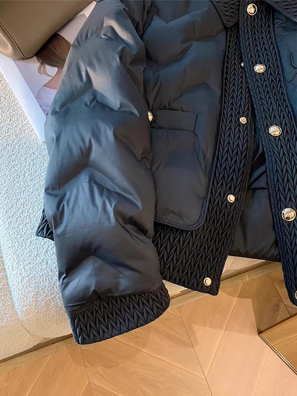Manteaux rembourrés en coton pour femmes, veste matelassée légère à col rabattu, à la mode, vêtements d'extérieur, pardessus chauds, automne hiver