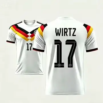 Maillot domicile à manches courtes de la saison 2026 du New Jersey, maillot de football léger