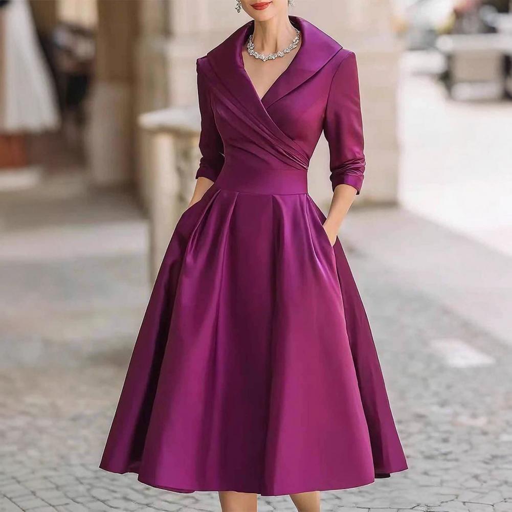 Robes blazer élégantes pour femmes, robes de bureau, robes midi blazer, robes de travail à col en V pour femmes, robes trapèze, robes formelles