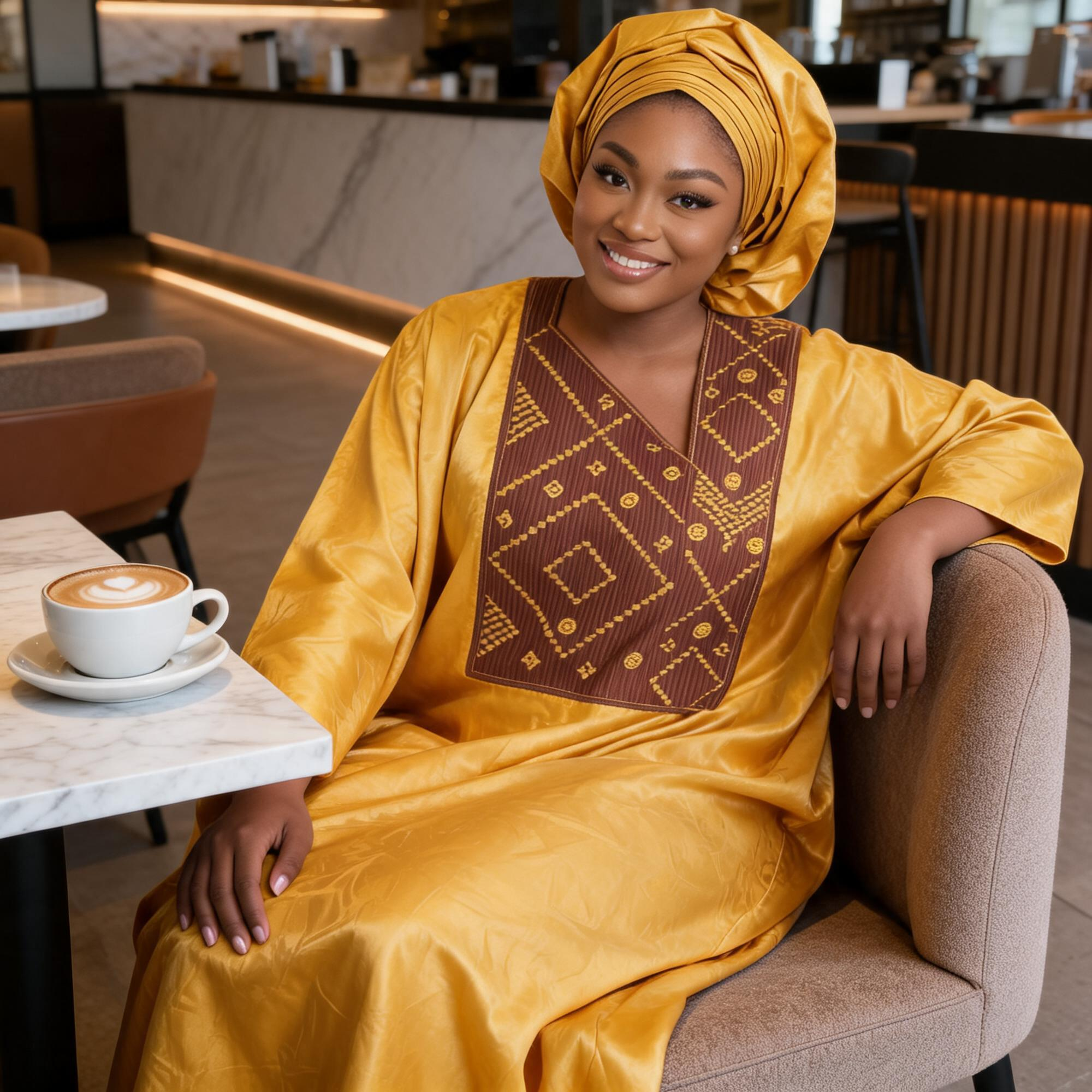 Robes africaines pour femmes grande taille, robe longue en bazin riche avec broderie et écharpe