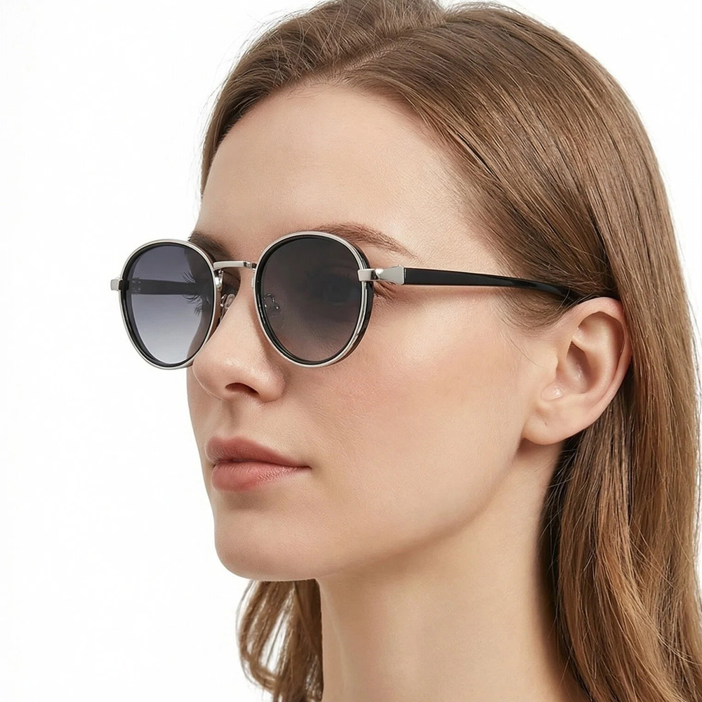 Lunettes de soleil rondes rétro pour hommes et femmes, monture en métal vintage, lunettes de soleil tendance, protection UV400, lunettes de conduite