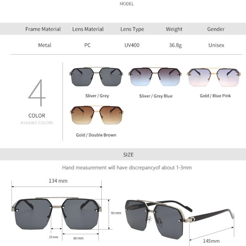 2025 mode luxe lunettes de soleil pour hommes femmes rétro extérieur UV400 nuances lunettes de soleil unisexe 8 couleurs classique demi-monture lunettes