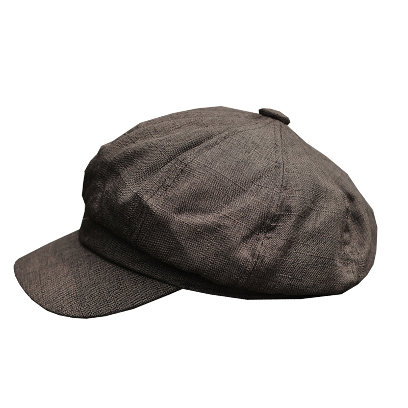 Chapeau octogonal rétro artistique de Style japonais pour hommes, maille rouge fine, casquette de journal britannique, béret de peintre, chapeau à la mode