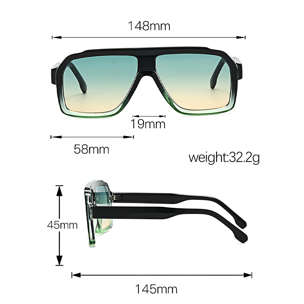 Lunettes de soleil Vintage pour hommes, monture géométrique épaisse, luxueuses, pour affaires, loisirs, double usage, tempérament d'élite urbaine, nouveauté 2025