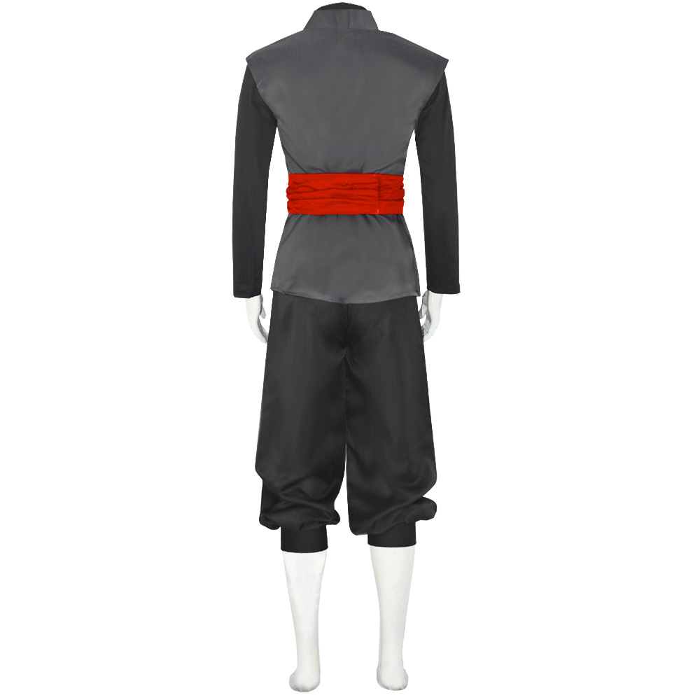 Costume de Cosplay noir pour hommes, Costume de Kung Fu Anime, uniforme d'halloween, ensemble complet