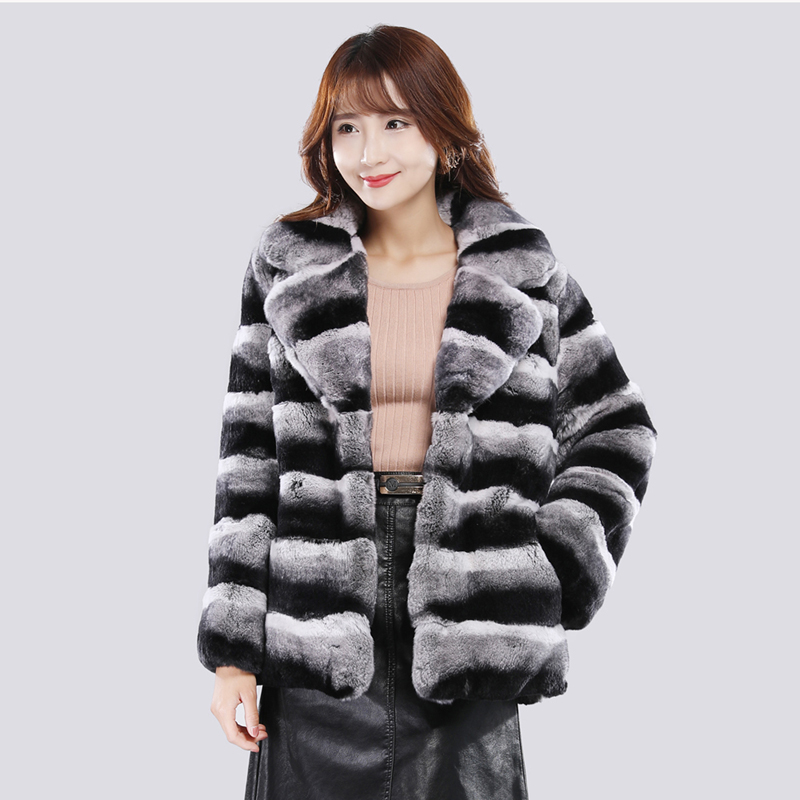 Manteau court en fourrure de vison pour femme, veste chaude décontractée, hiver