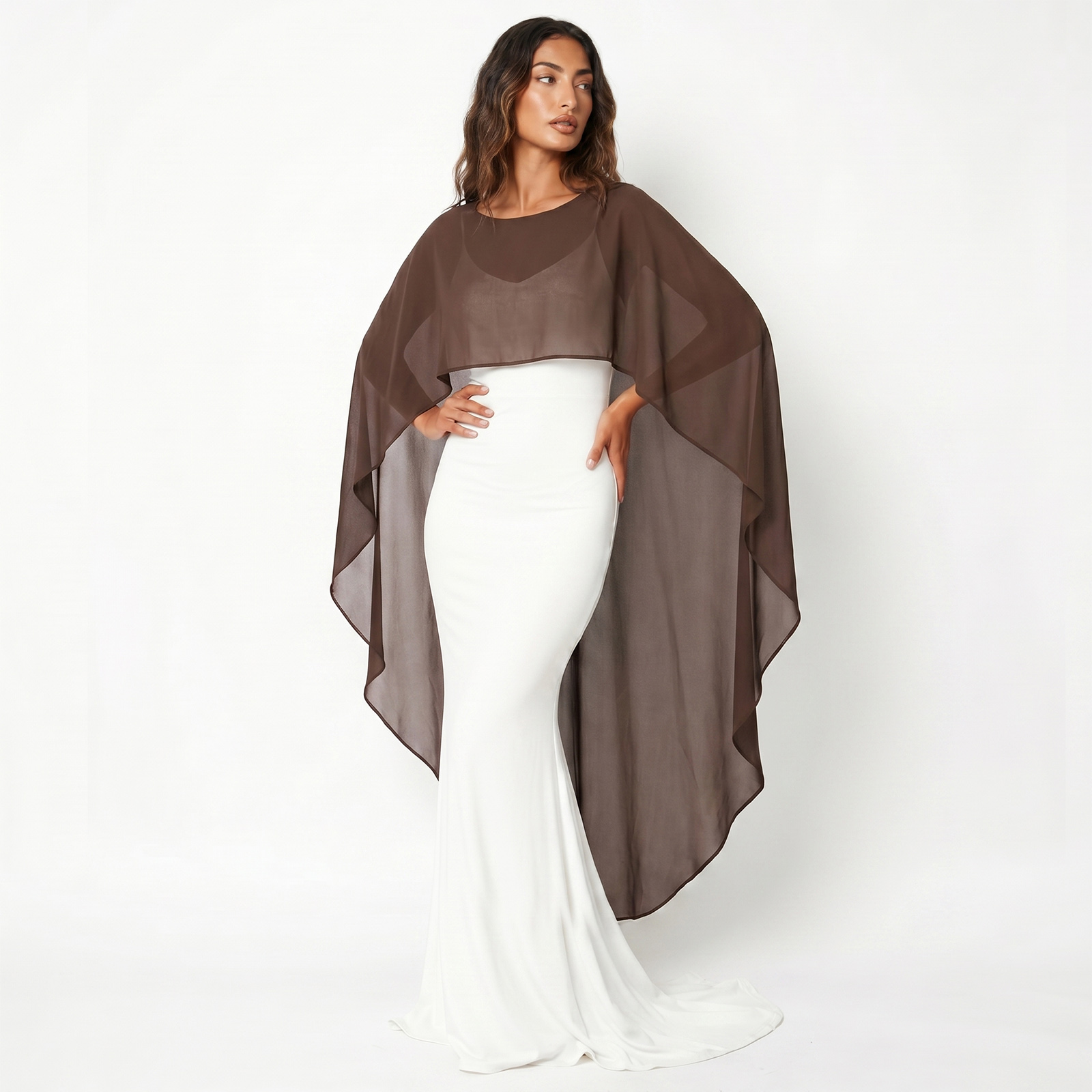 Hauts poncho transparents pour femmes, chemisiers cape asymétriques en maille, chemises tendance printemps-été 2026, cache-maillots pour la rue et la plage