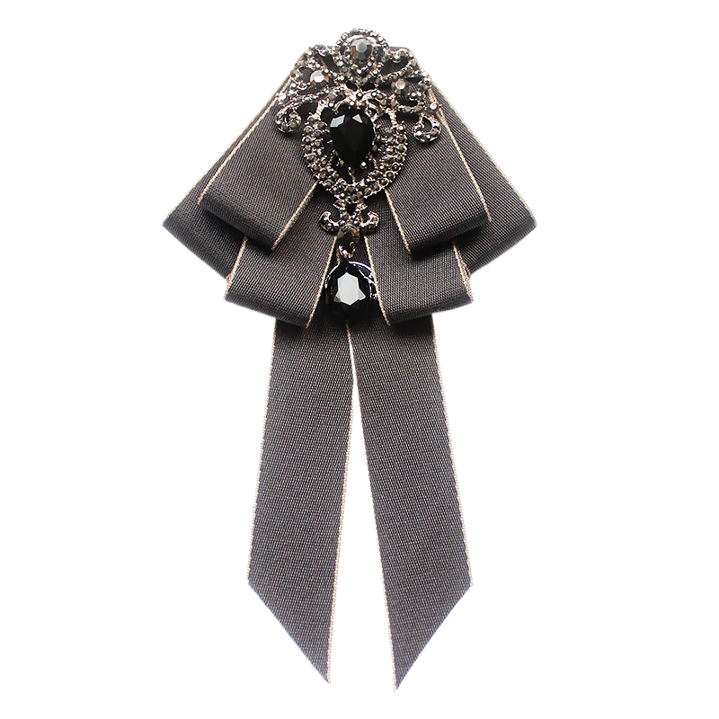 Mab Fashion-Broche avec nœud en ruban rouge pour femme, épingles et broches en cristal biscuits, tissu grillé, robe de mariée de luxe, cadeau d'art