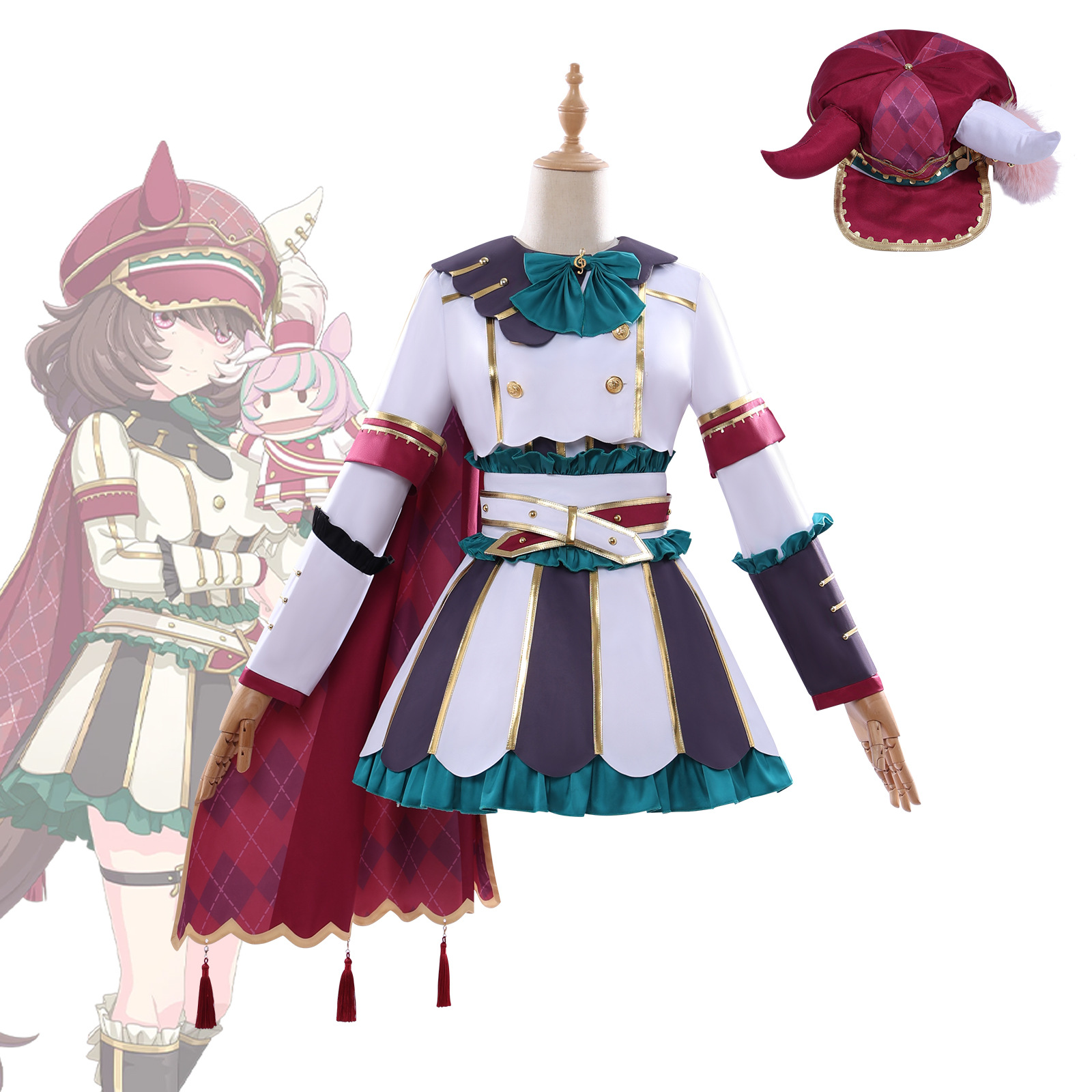 Costume de cosplay Uma Musume Pretty Derby Marche Lorraine, tenue de personnage de jeu d'anime, ensemble complet, costume d'anime, robe pour femme, Halloween