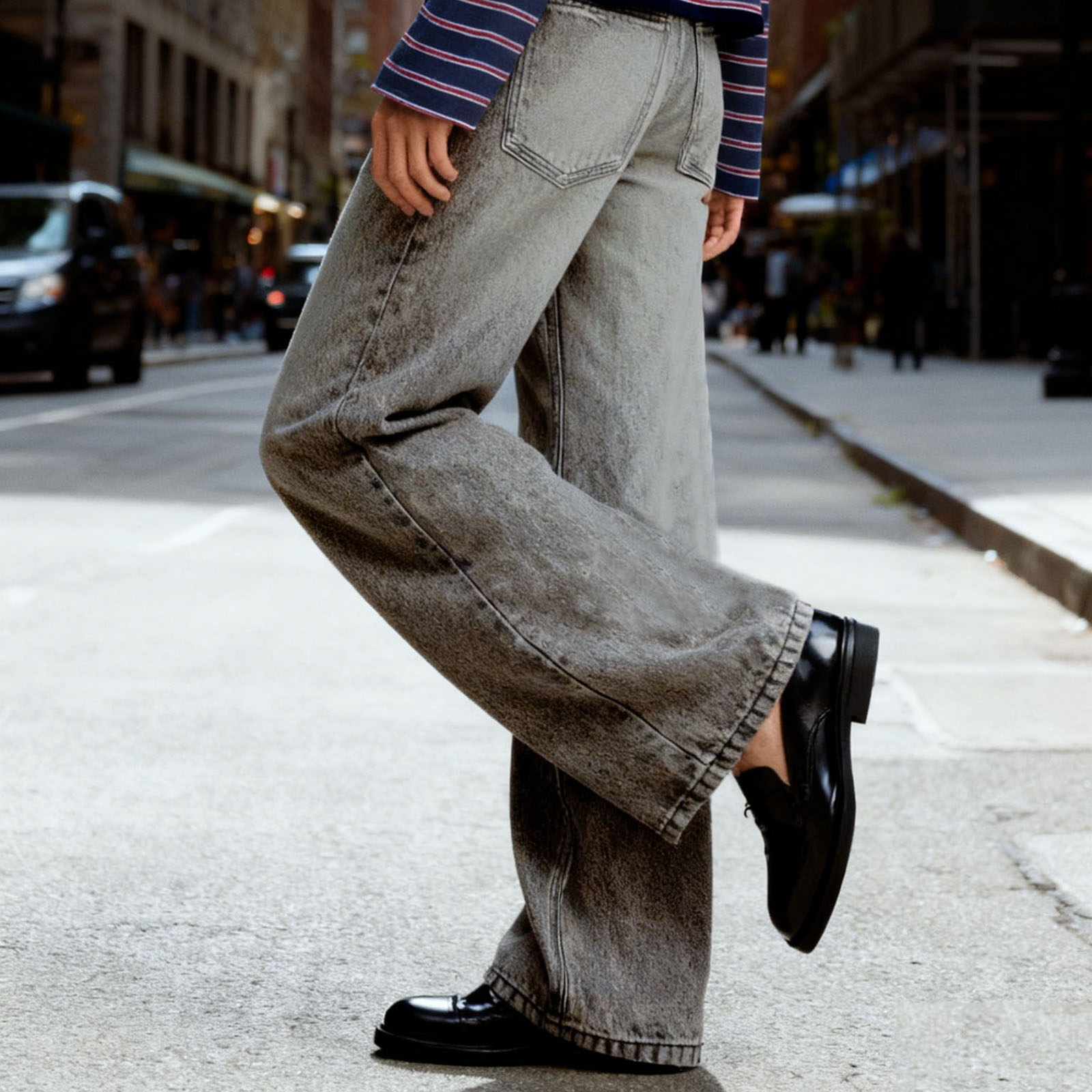 Jean Baggy esthétique pour femmes, mode printemps été, taille basse, jambes larges, pantalon en Denim avec poches, pantalon Long décontracté, Streetwear