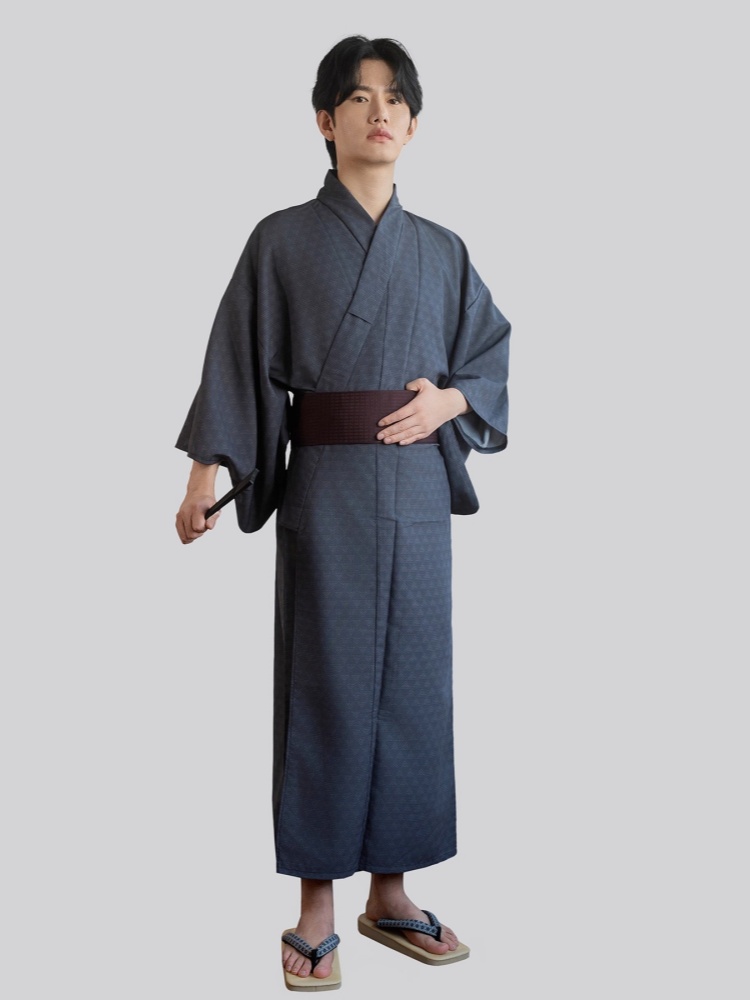 Kimono traditionnel de Style japonais pour hommes, avec ceinture, Anti-rides, imprimés confortables, Yukata, peignoir de maison, Costume de Cosplay