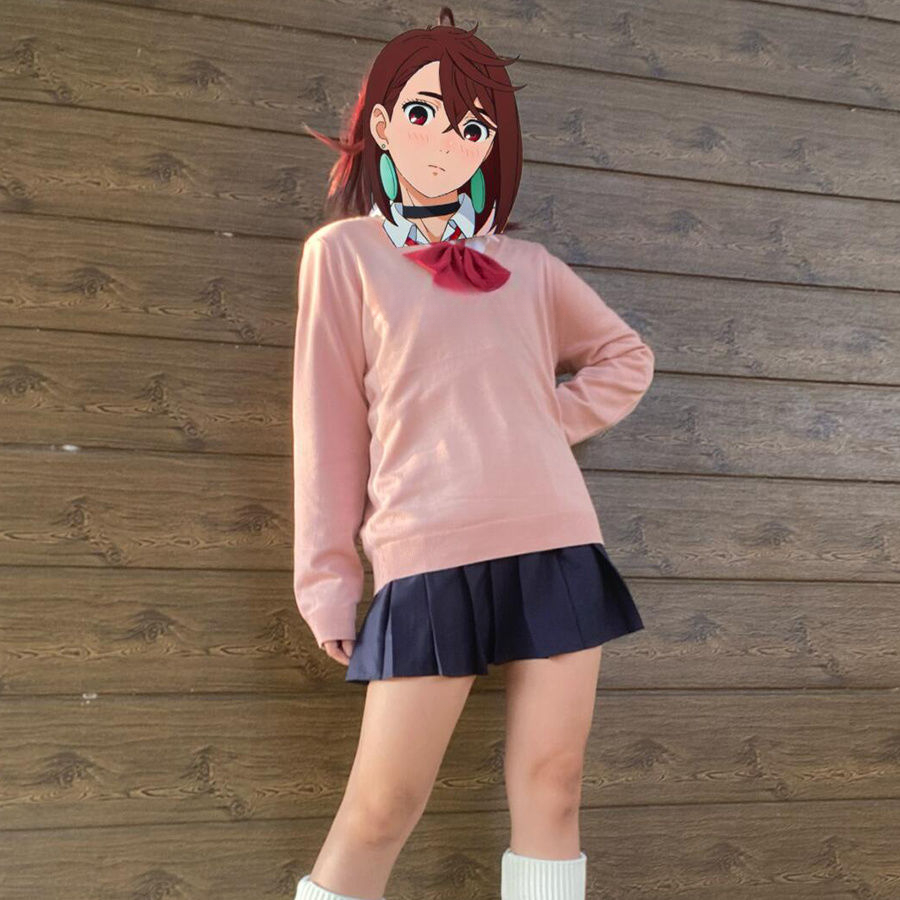Uniforme JK Ayase Momo Cosplay, tenue de lycéens trempée, jupe Dandadan, costume COS, fête de carnaval, rose