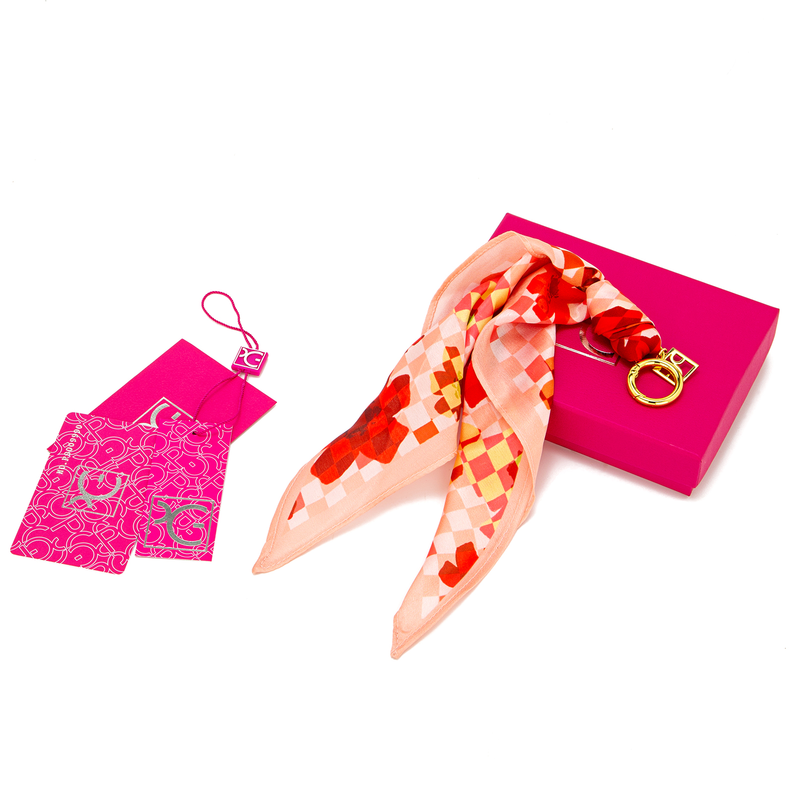 Écharpe en soie pour femme PG PATSY GARIS, style haute couture, motifs uniques, cadeau pour femme, écharpe en soie de style niche