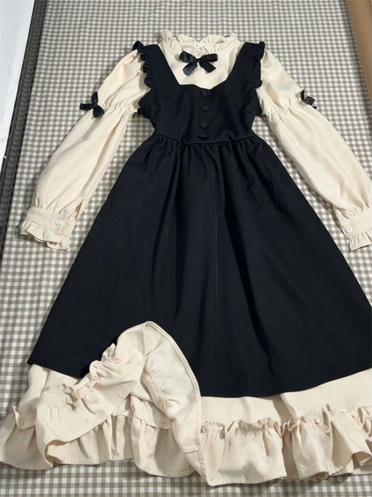 Robe mi-longue Vintage française pour femmes, tenue de soirée décontractée à carreaux, tenue de bureau, une pièce, mode coréenne Chic, printemps