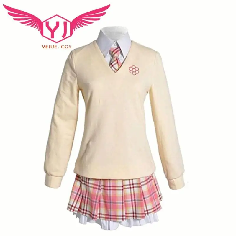 Costume de cosplay Ebisu Kofuku, jupe rose pour fille, uniforme JK, ensemble pull et chemise, robe de scène, ensemble de tenue d'Halloween