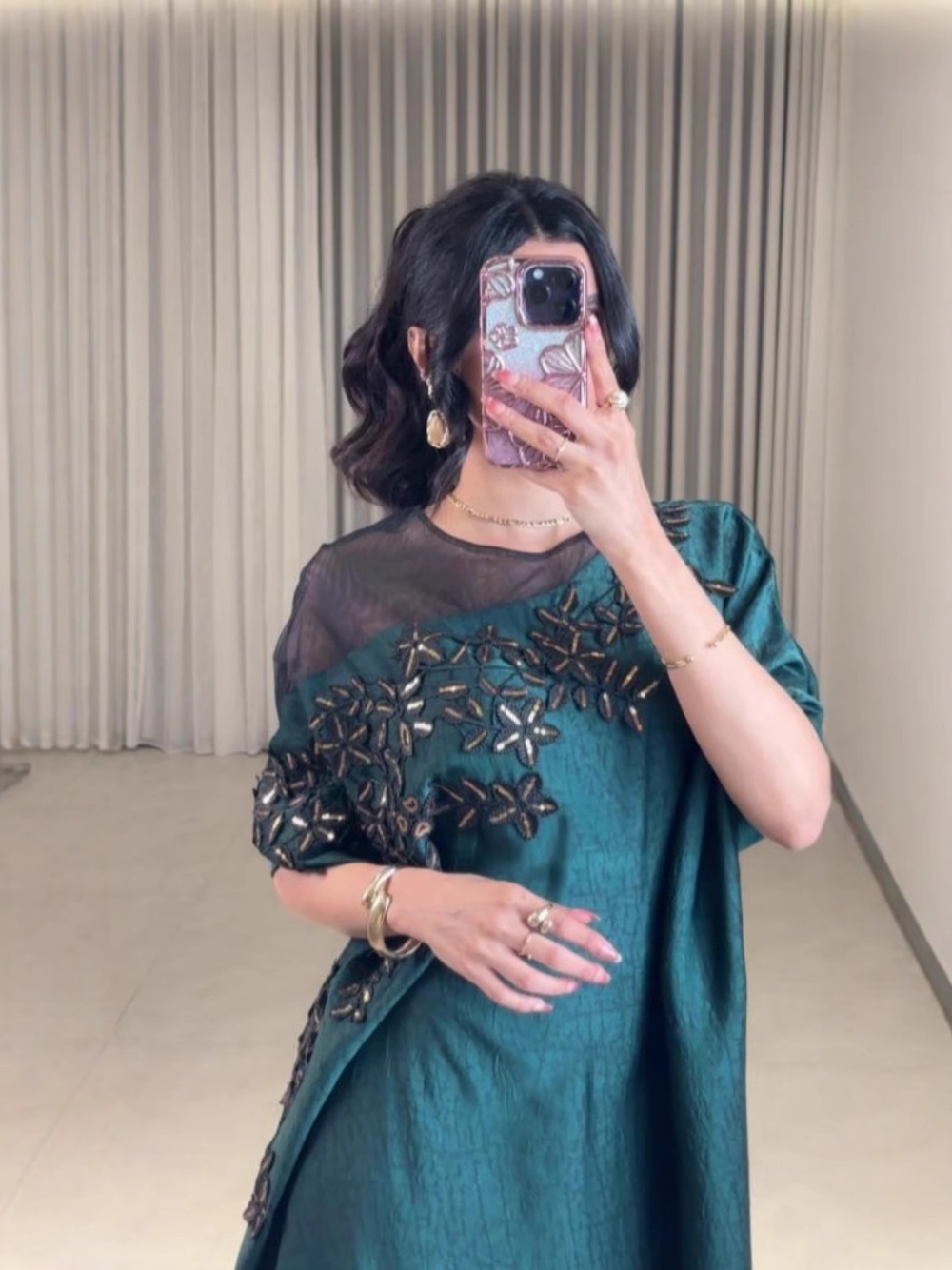 Charmante robe de soirée musulmane à col rond, caftan brodé chic, droite, offre spéciale, robe de bal pour femmes, magnifique tenue de Cocktail arabe