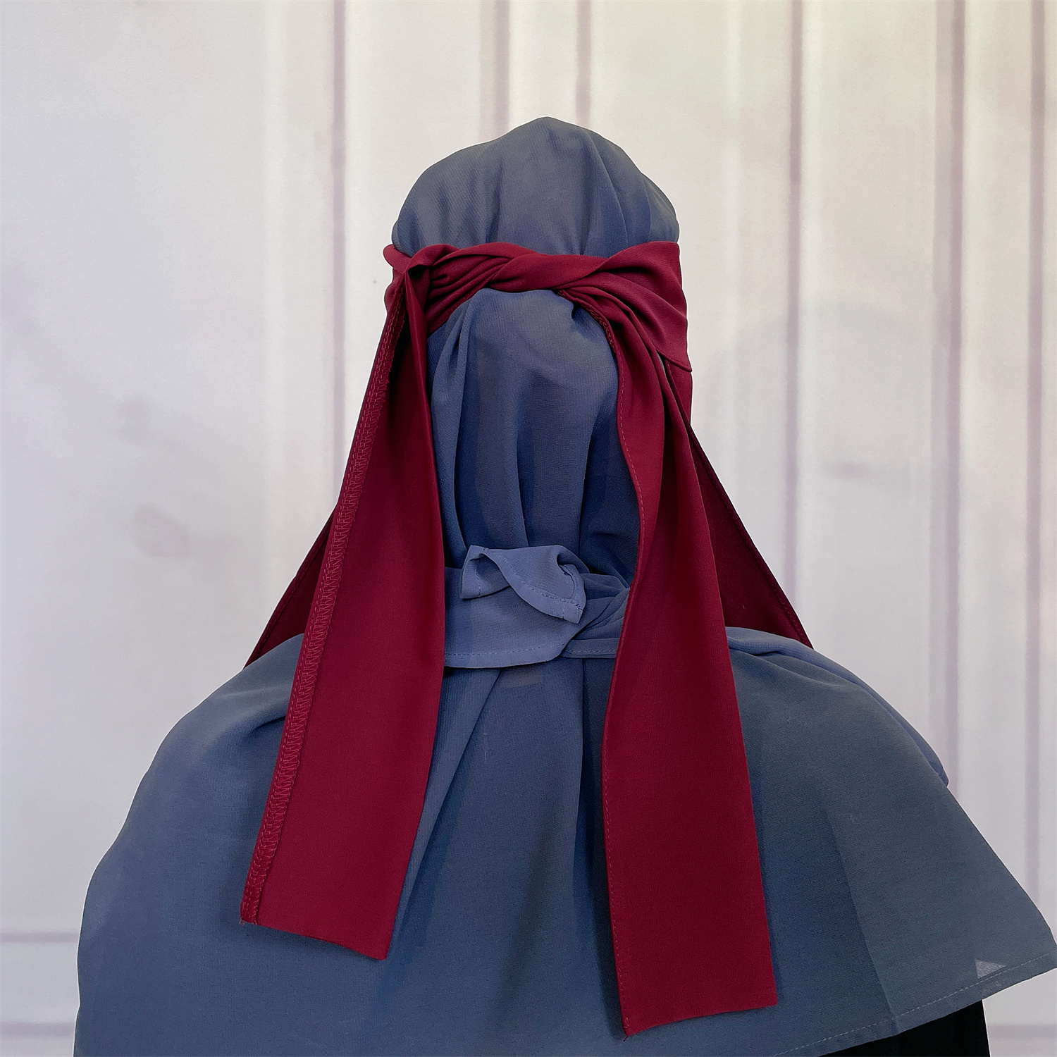 Niqab long en nida respirant, idéal pour l'Aïd et le Ramadan, vente en gros, hijab pour femmes musulmanes, voile de visage saoudien, niqab.