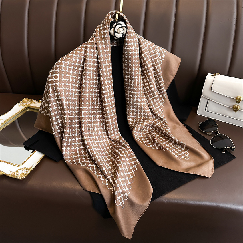 Écharpe de sauna 90x90cm pour femme, foulard, bandana, châle, hijab, quatre saisons, accessoires pour cheveux, nouvelle collection