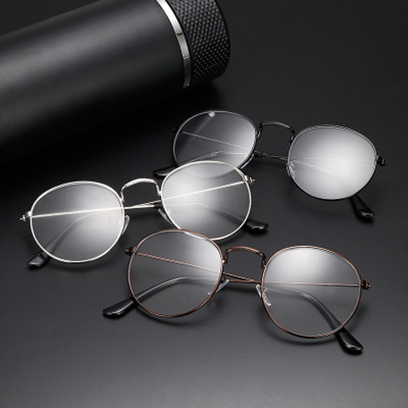 Lunettes de lecture ovales en métal, verres transparents pour hommes et femmes presbytes, lunettes optiques, Prescription 1.0 à + 4.0 Okulary