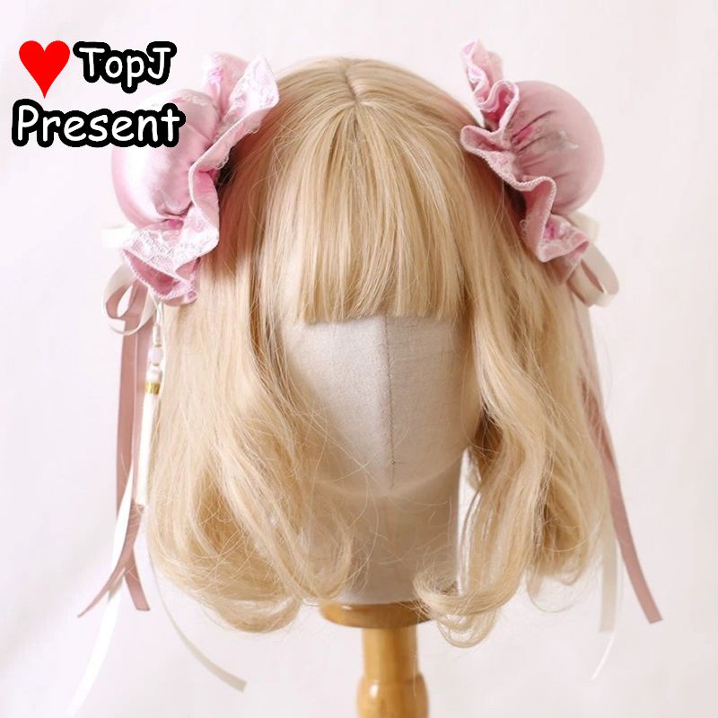 Accessoires de chignon multicolores style chinois Qipao, pampilles Lolita Chun Li, pinces à cheveux latérales à pampilles, paire de barrettes