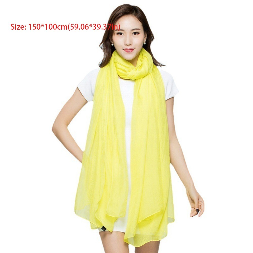 Nouveau foulard en tissu mousseline, couleur unie, multicolore, foulards de plage anti-UV, foulard doux pour la tête, cadeau