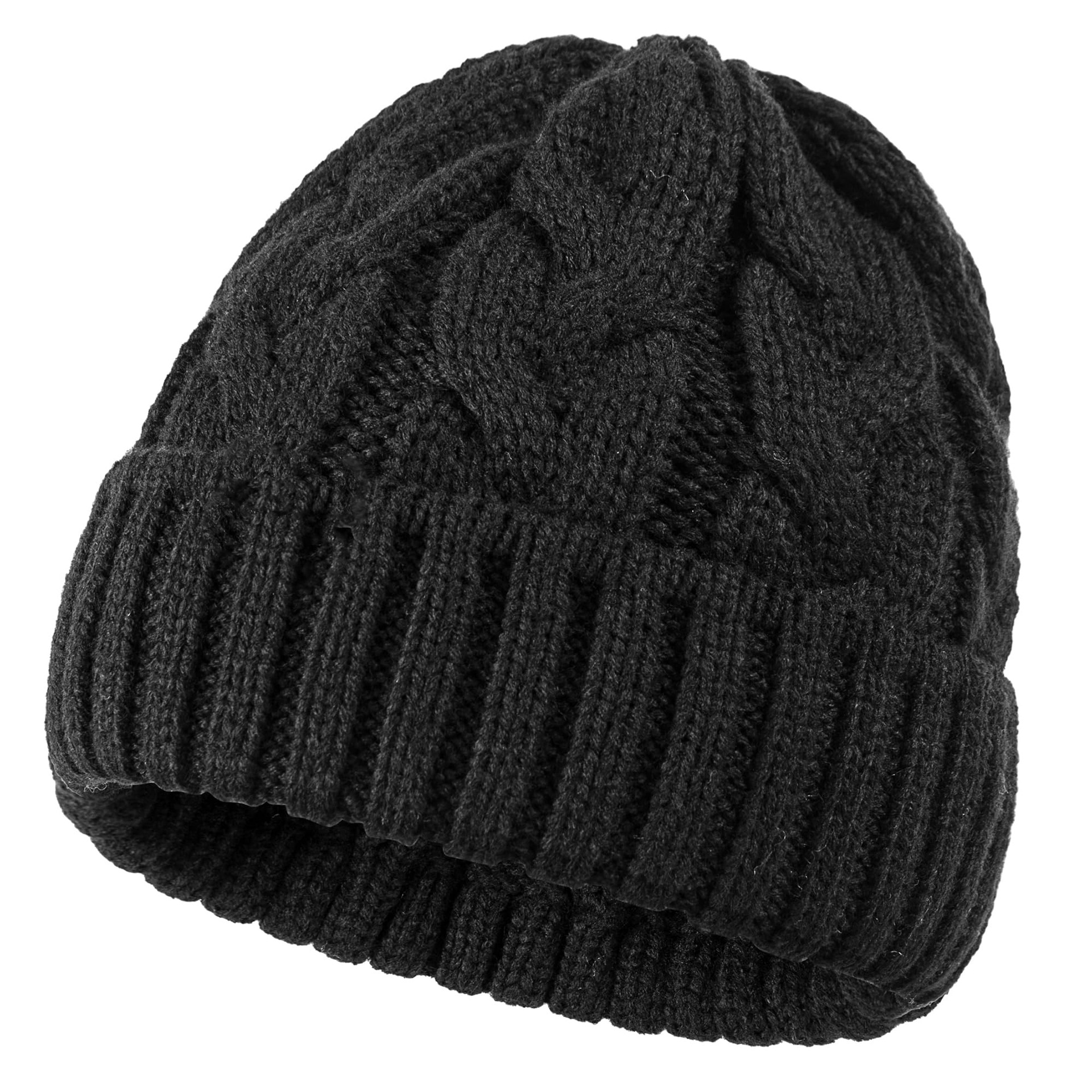 Chapeau chaud fait à la main pour Femme, Bonnet tricoté pour fille, épais et extensible, nouvelle collection automne hiver 2024