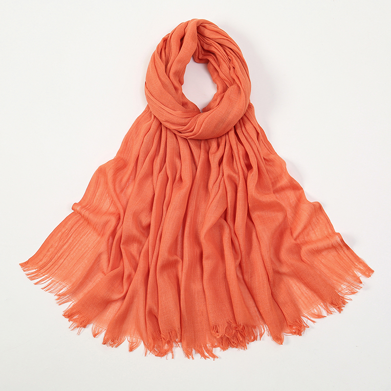 Châles Hijab en coton rayonne Modal musulman pour femmes, écharpe lisse, grande taille, mouchoir, Banda islamique, 2025x180cm, 110