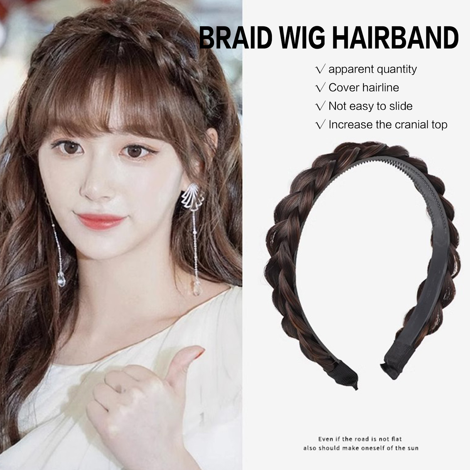 Bandeaux minimalistes pour femmes, tresses, cerceau de cheveux tendance, couvre-chef quotidien, accessoires de coiffure