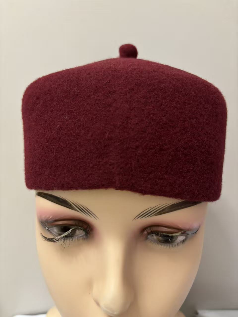 Chapeaux ethniques africains pour hommes, 100% feutre de laine, blancs et rouges, chapeaux de travail, chapeaux fedora pour tous les jours, chapeau épais de haute qualité, grande taille