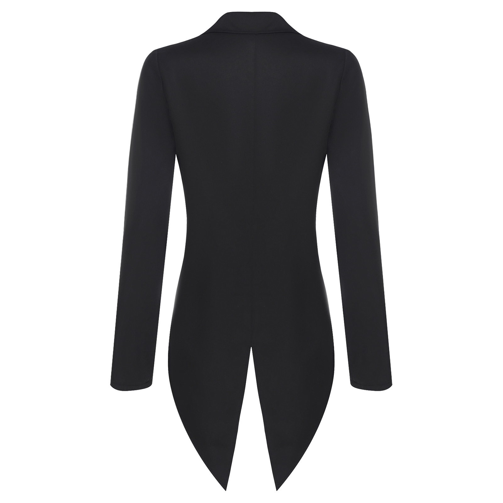 Blazer queue-de-pie vintage pour femme, veste à revers ouverte, manteau de smoking, vêtement d'extérieur, costume de serveuse de cocktail