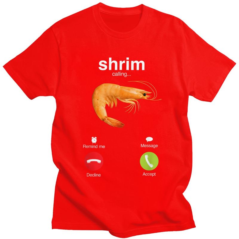 Shrim appelle T-Shirt femme manches courtes drôle crevette Meme T-Shirt Style de rue T-Shirt haut femmes vêtements graphiques t-shirts