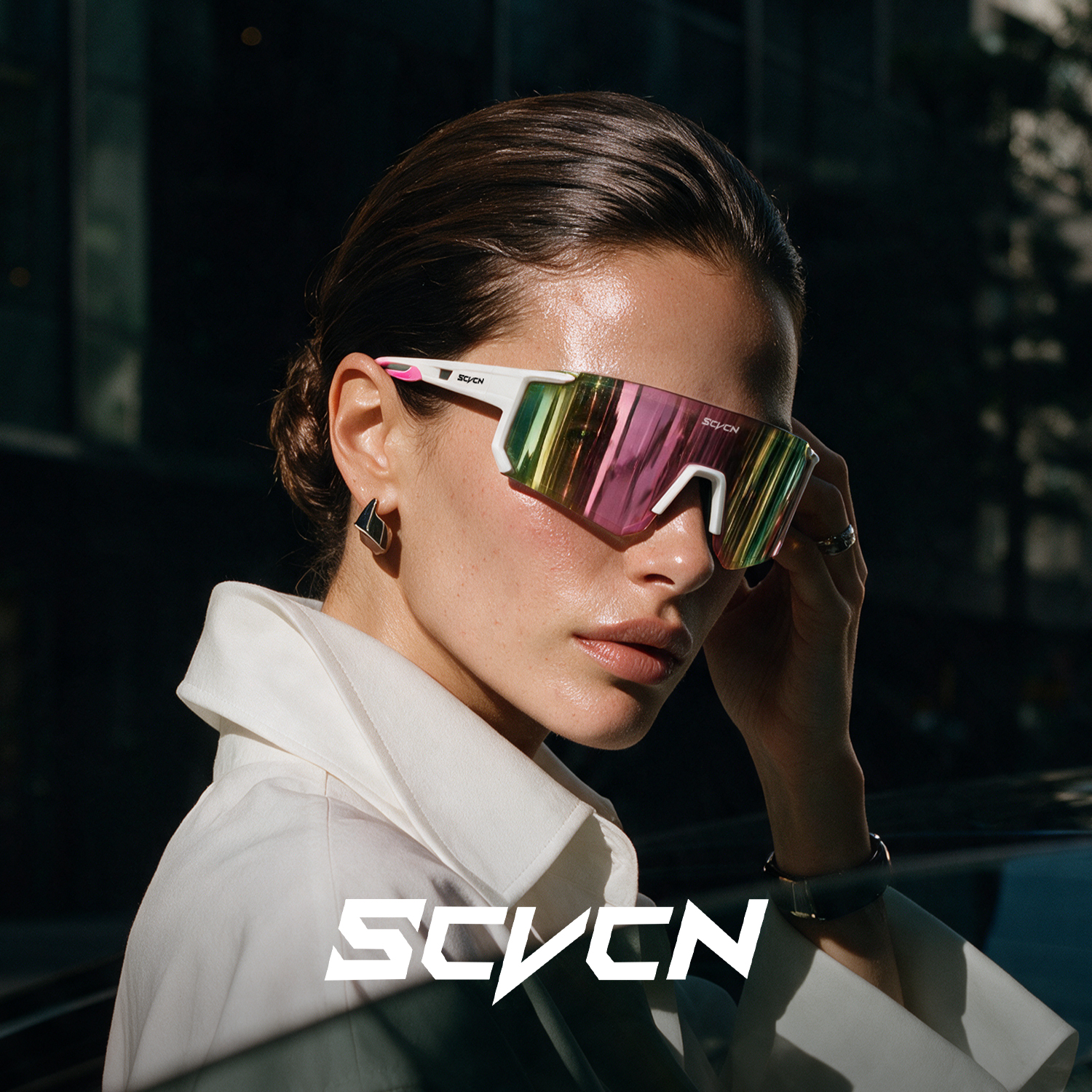 Lunettes de soleil photochromiques SCVCN, lunettes de sport pour homme, lunettes de vélo, lunettes de randonnée pour femme, lunettes de protection UV400 pour fêtes et vacances