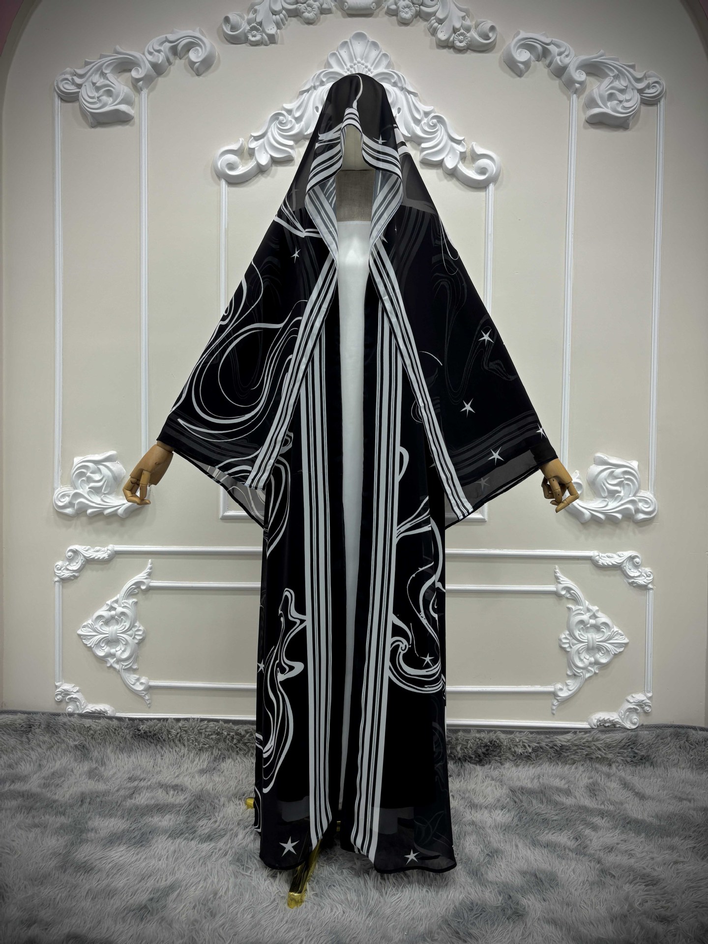 Abaya Eid pour femmes, robes imprimées, cardigan musulman, robe hijab, ensemble 2 pièces, jalabiya, abayas Ramadan, Dubai, kaftan, islam, vestidos, Maroc