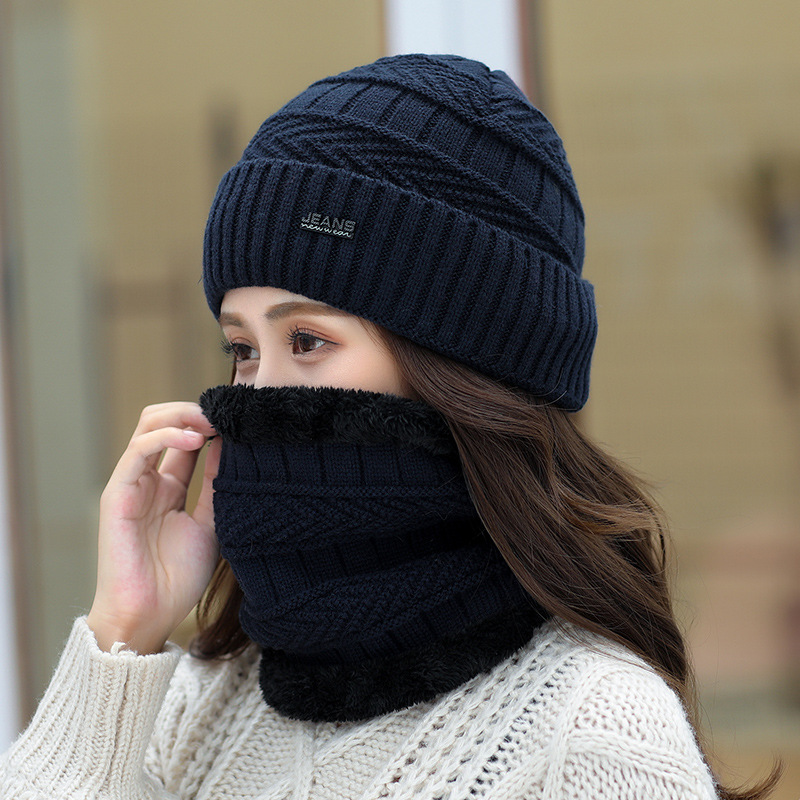 Chapeau: marée d'hiver chaude, automne et hiver, chapeau en laine, chapeau tricoté en polaire, casquette d'oreille de cyclisme coréenne