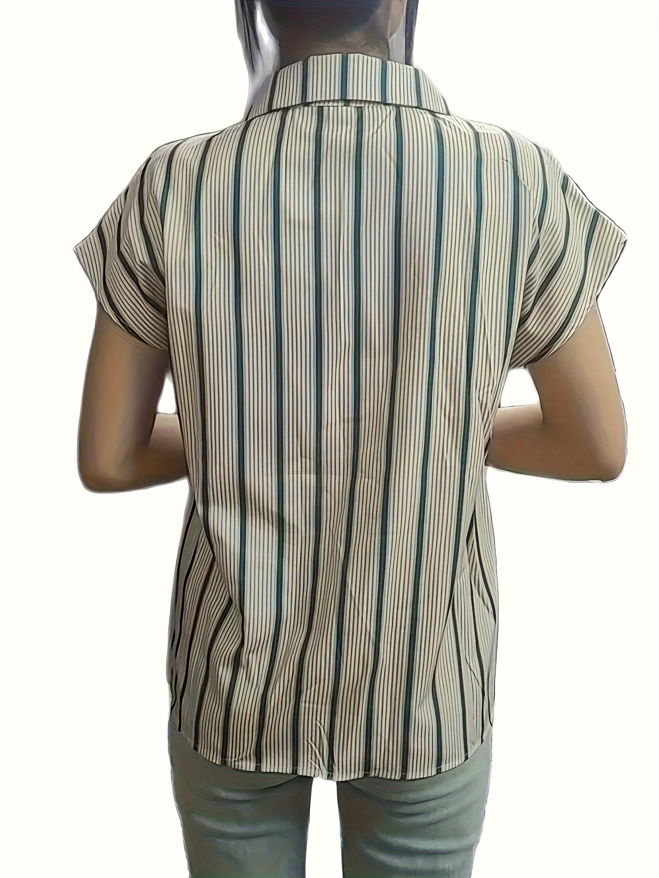 Mode rayé femmes blouses nouveau printemps été dames chemises sans manches bas dessus de chemise blusa mujer