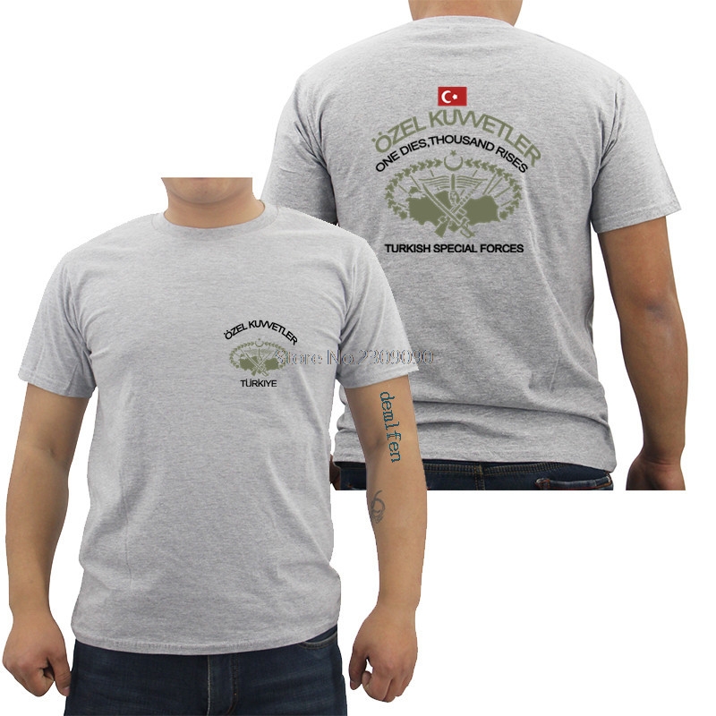 Nouveau turc Forces spéciales Ozel Kuvvetler t-shirt Camiseta noir hommes femmes coton t-shirt Cool t-shirts hauts Harajuku Streetwear