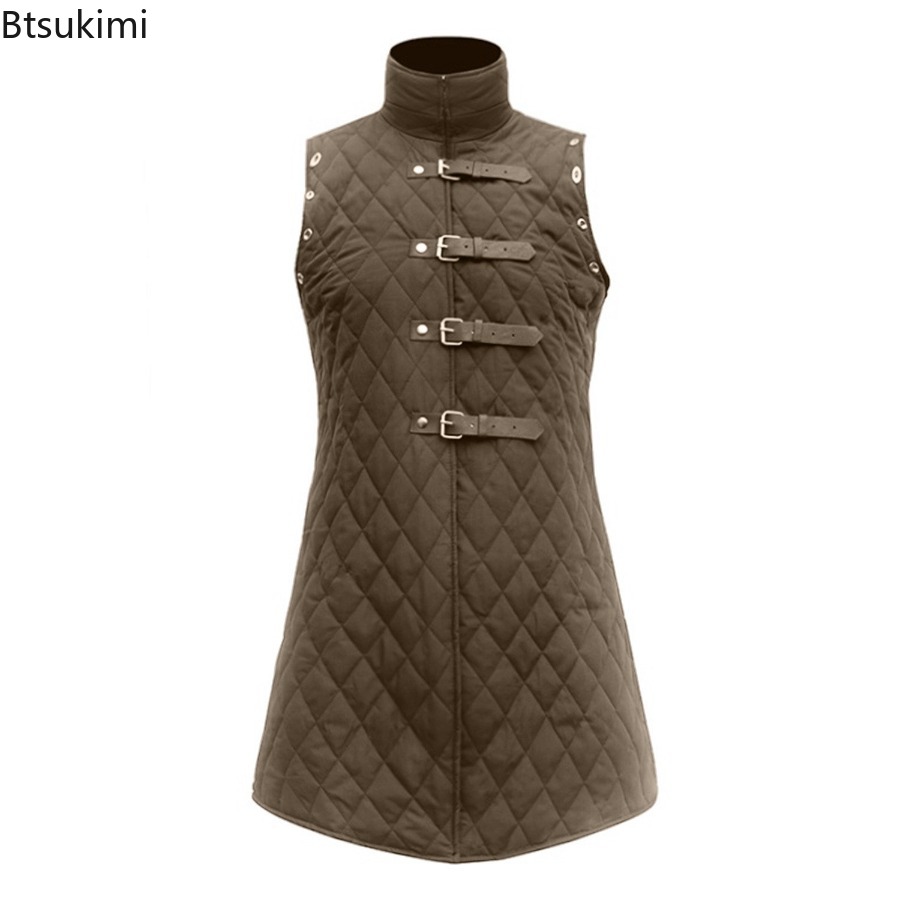 2026 Gambeson Aketon, Gilet d'armure médiéval sans manches, tenue Viking pour LARP, guerrier, chevalier, chasseur, pour hommes adultes