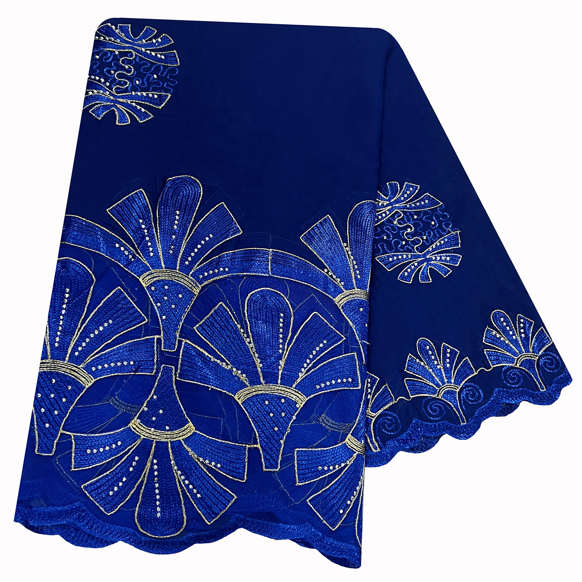 Offre spéciale nouvelle mode musulmane femmes africaines dubaï écharpe grande taille Chhain ligne broderie coton épissage avec filet femmes Hijab écharpe