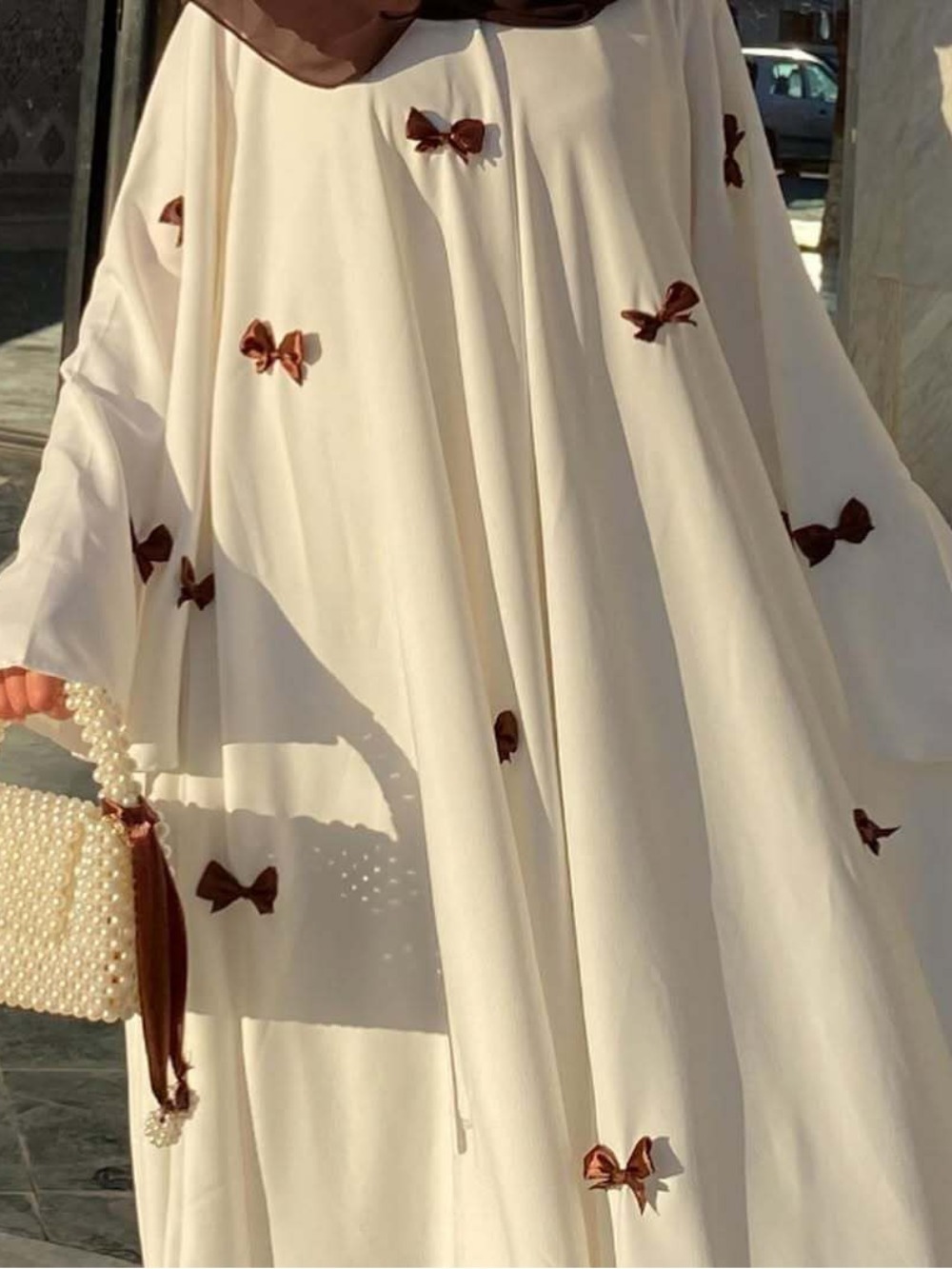Femmes Robe musulmane Abaya pour Eid arabe arc manches évasées longue Robe Jalabiya Ramadan dubaï Abayas caftan robes maroc robes
