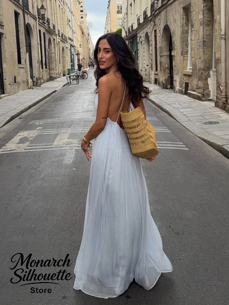 Robe imprimée à col licou pour femmes, sans manches, dos nu, taille haute, Mini Robe, fête d'été, Banquet, Style plage, 2025