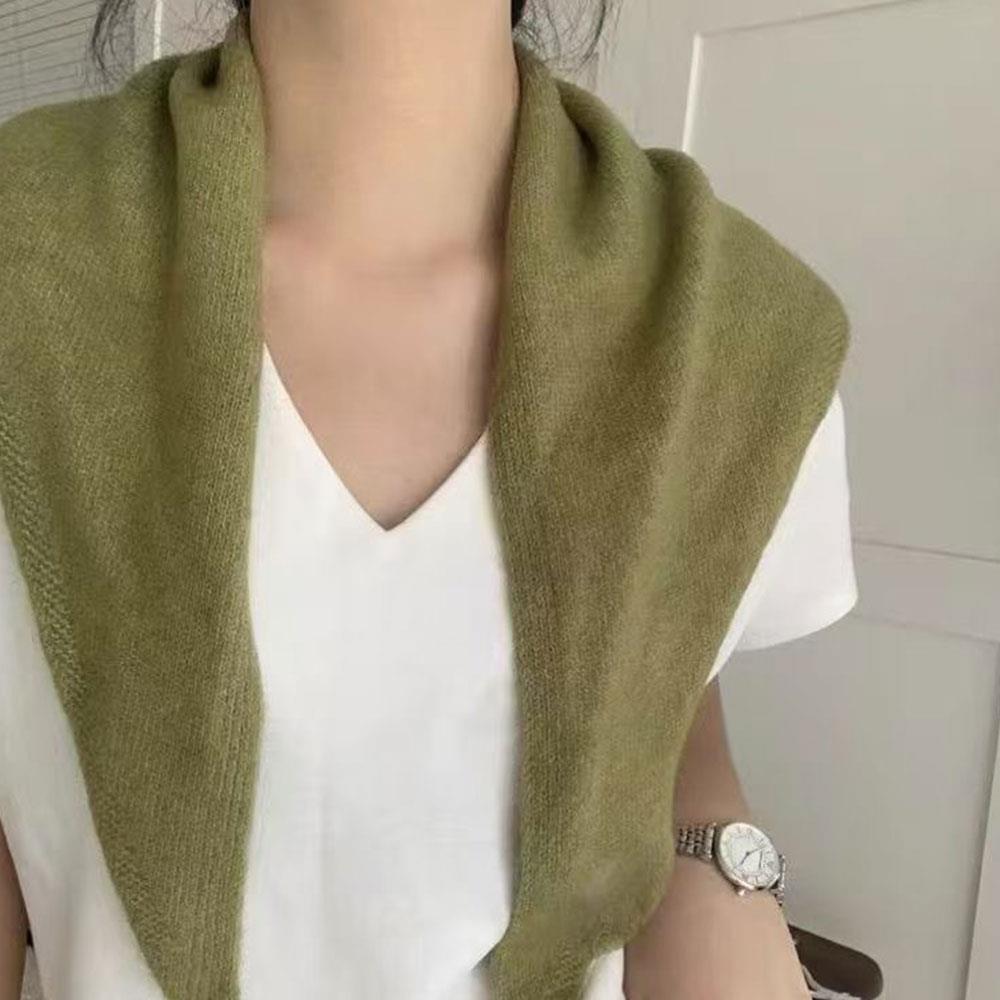 Nouvelle laine tricoté écharpe multi-fonctionnelle chaude triangulaire écharpe femmes foulard hiver chaud tricot foulard enveloppe de cheveux