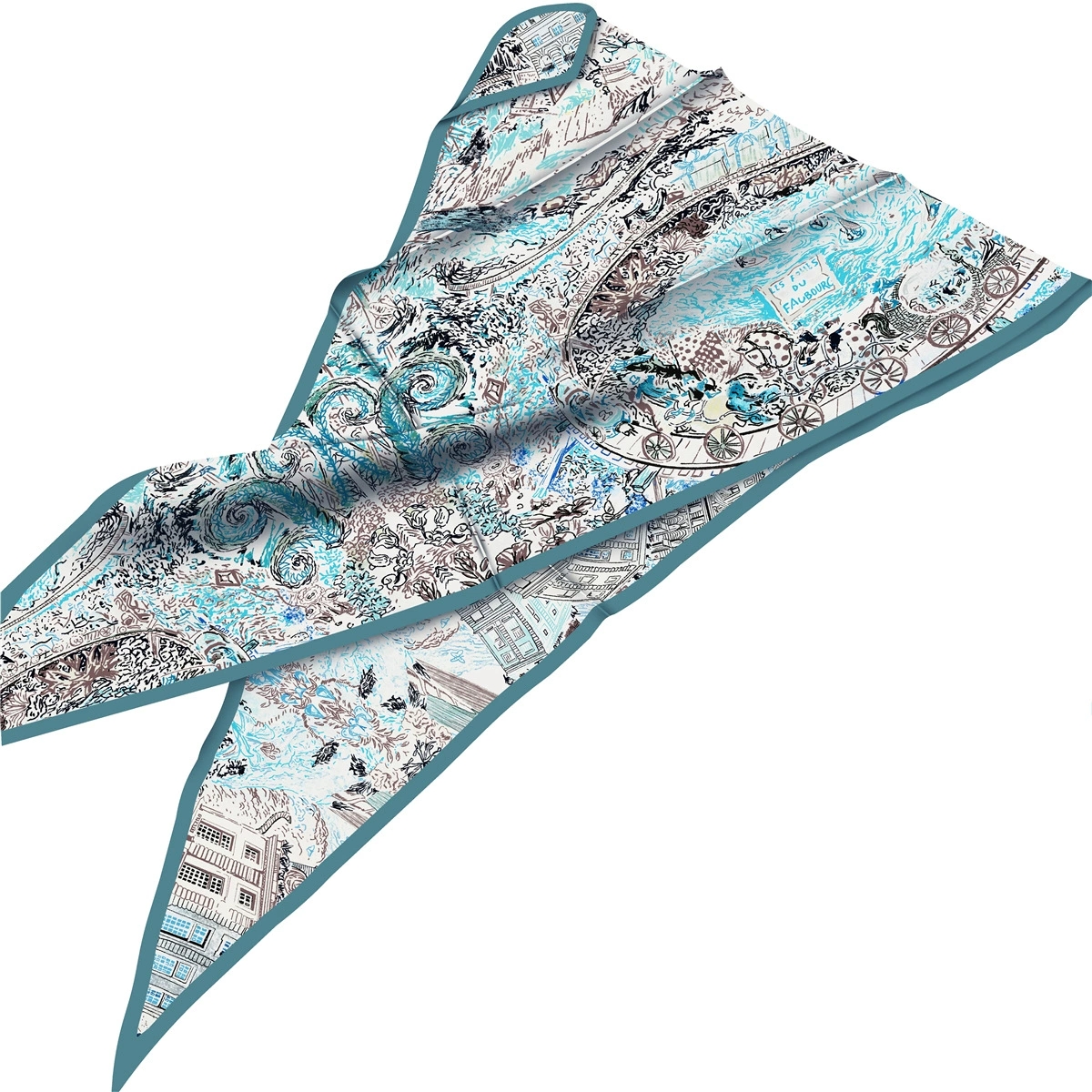 Français rétro diamant écharpe marque Foulard en soie femme luxe Bandana bandeau Hijab Foulard foulard châle pour dames