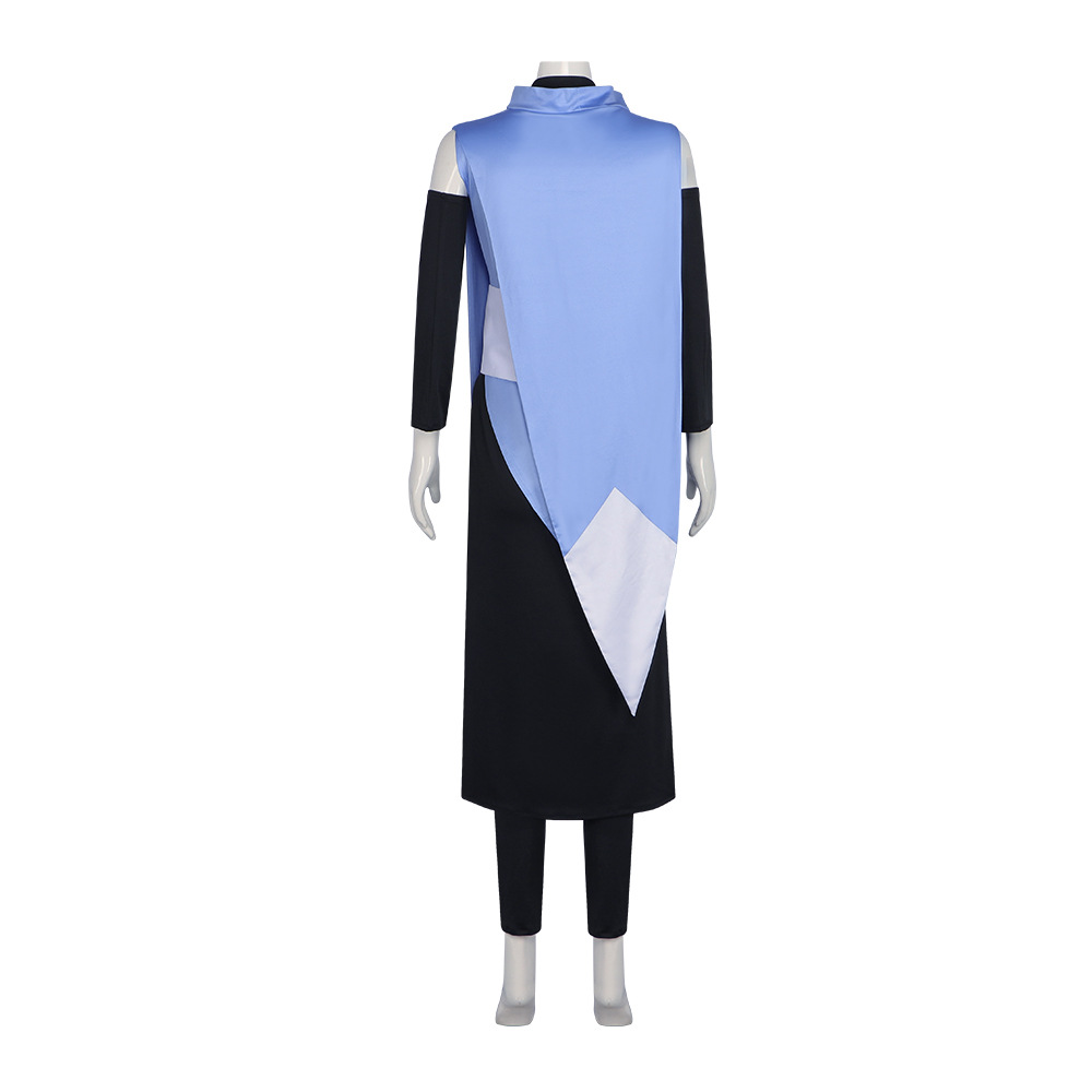 Anime Castlevania Sypha Belnades Cospaly Costume pour femme, robe de soirée de carnaval de jeu, uniforme d'Halloween imbibé, tenue bleue pour filles