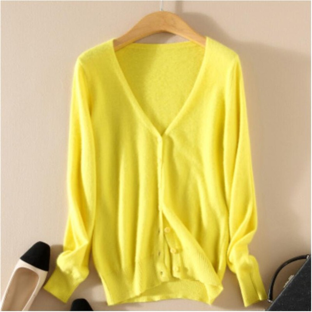 Cardigan coréen à col en V pour femmes, pull à manches longues, manteau pour dames, grande taille 3XL, printemps, automne