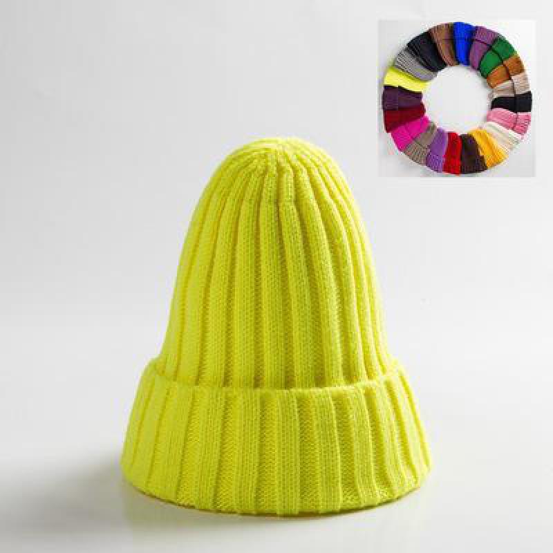Chapeau d'Hiver en Coton Mélangé pour Homme et Femme, Unisexe, Solide, Chaud, Doux, HIP, Salle de Bain, Bonnets, Skullies, Fille, Vente en Gros