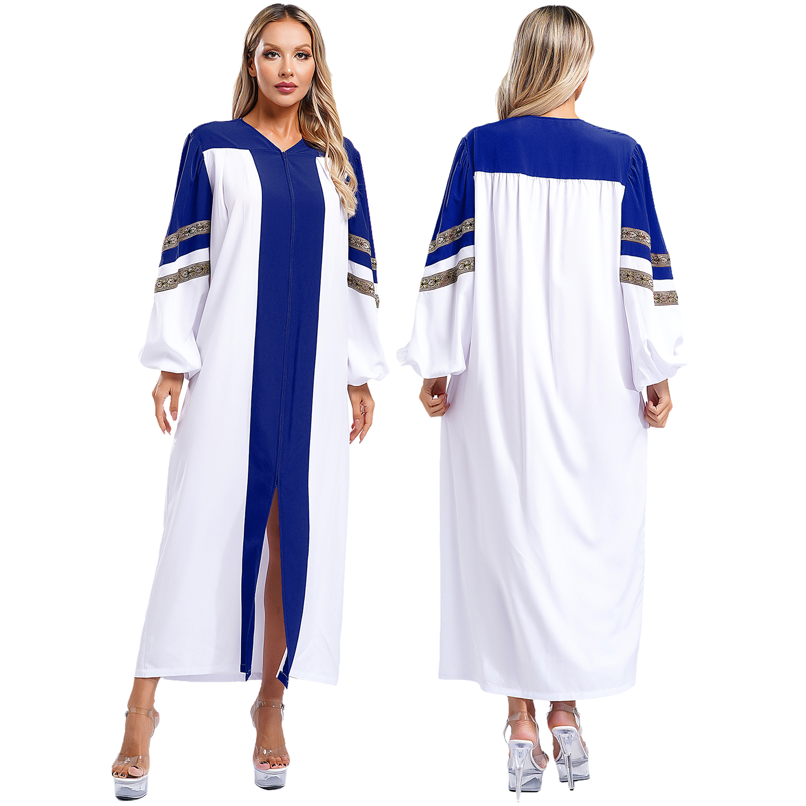 Femmes église clergé ample chorale Robe Robe prêtre prédicateur robes baptême Confirmation officiant Costume louange culte Robe