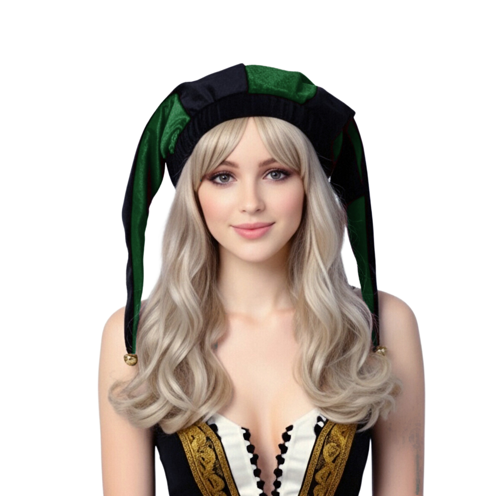 Chapeau de Cosplay de bouffon du moyen âge, cloches de Clown médiéval, Joker pour adulte, chapeau de fête de carnaval d'halloween