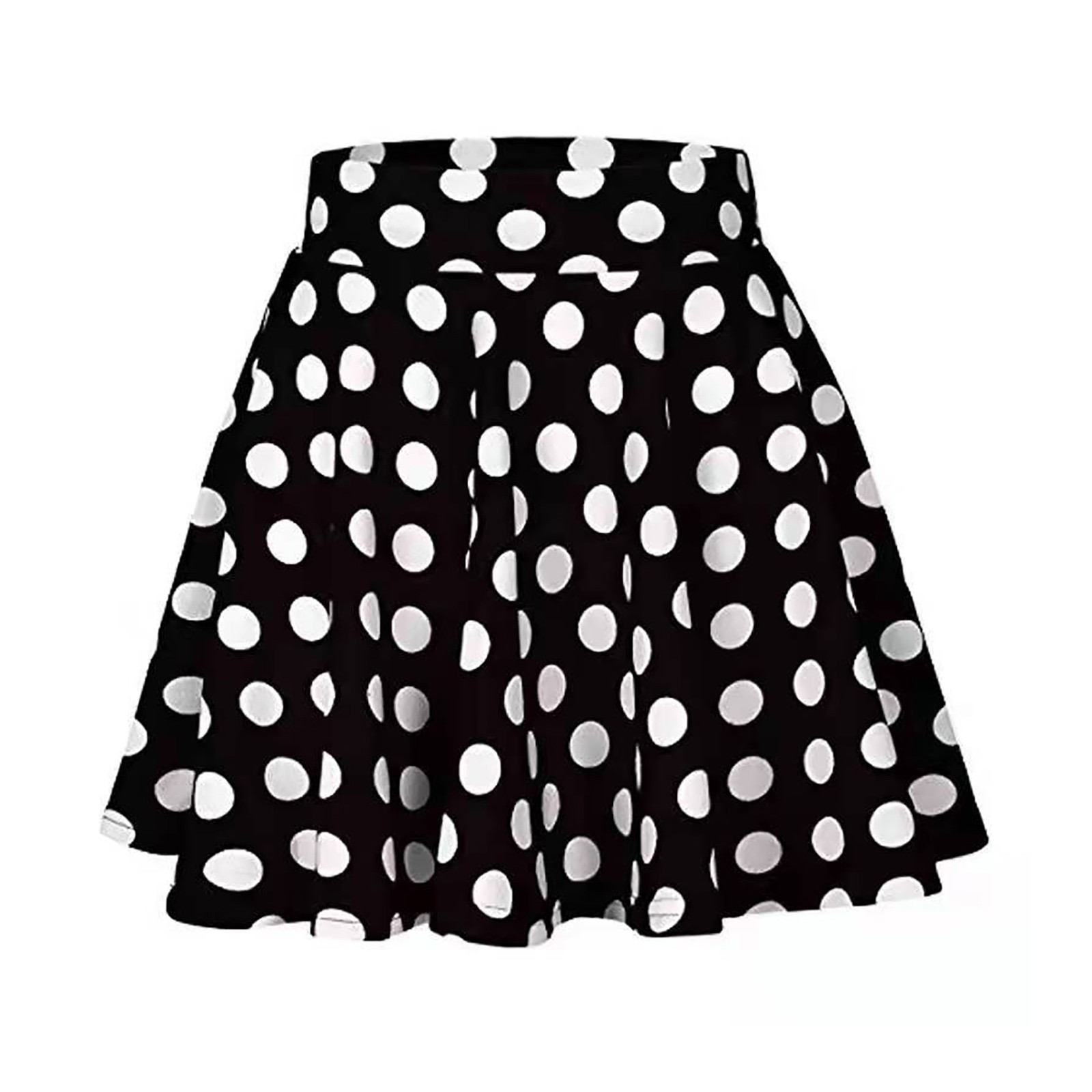 Jupe plissée évasée basique pour femme, longueur genou, jupe décontractée, ligne A, grande taille, mode