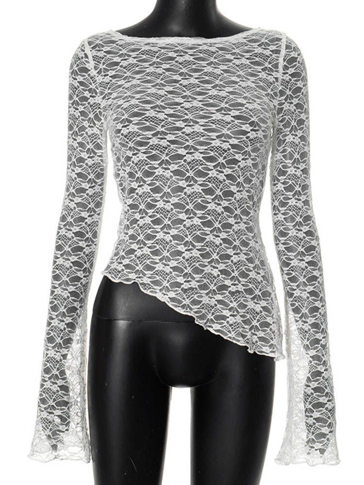 T-shirt à manches longues pour femmes, coupe basse, Sexy, couleur unie, Streetwear, élégant, décontracté, Slim Fit, polyvalent, automne
