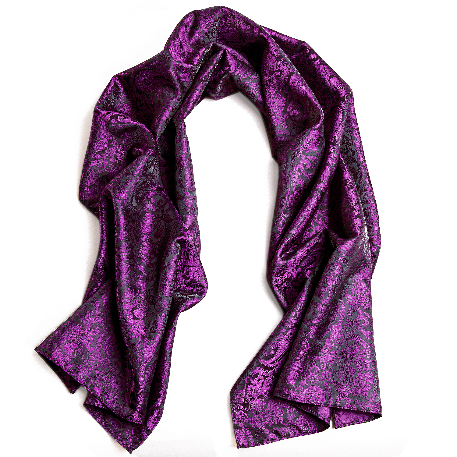 Écharpe longue pour homme de 160 cm, motif cachemire violet, de marque, pour l'hiver, grade A, pour adulte